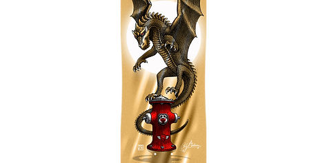 Powell Peralta 8.4 Pro Andy Anderson Hydrant FLIGHT® Skateboard Deck Gold Foil