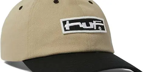 Huf Stretch Logo 6 Panal CV Hat Clay