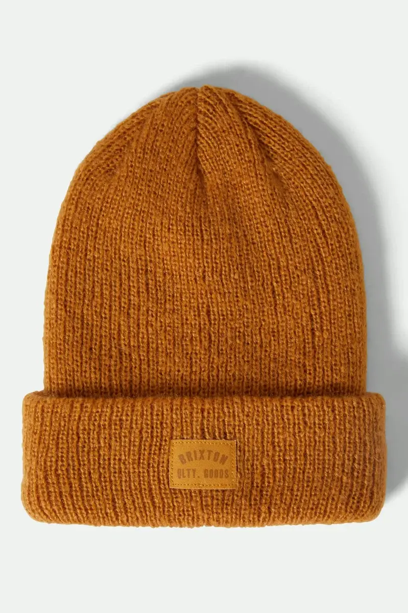 Brixton Woodburn Tall Brushed Beanie Spruce Yellow