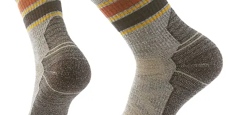 Smartwool Hike Light Cushion Striped Taupe Natural Marl