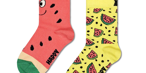 Happy Socks 2 Pack Melon Light Pink