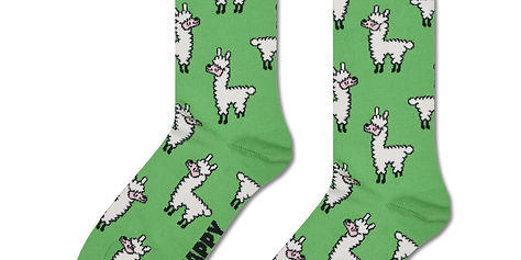 Happy Socks Llama Green