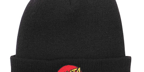 Santa Cruz Dot Beanie Long Shoreman Black