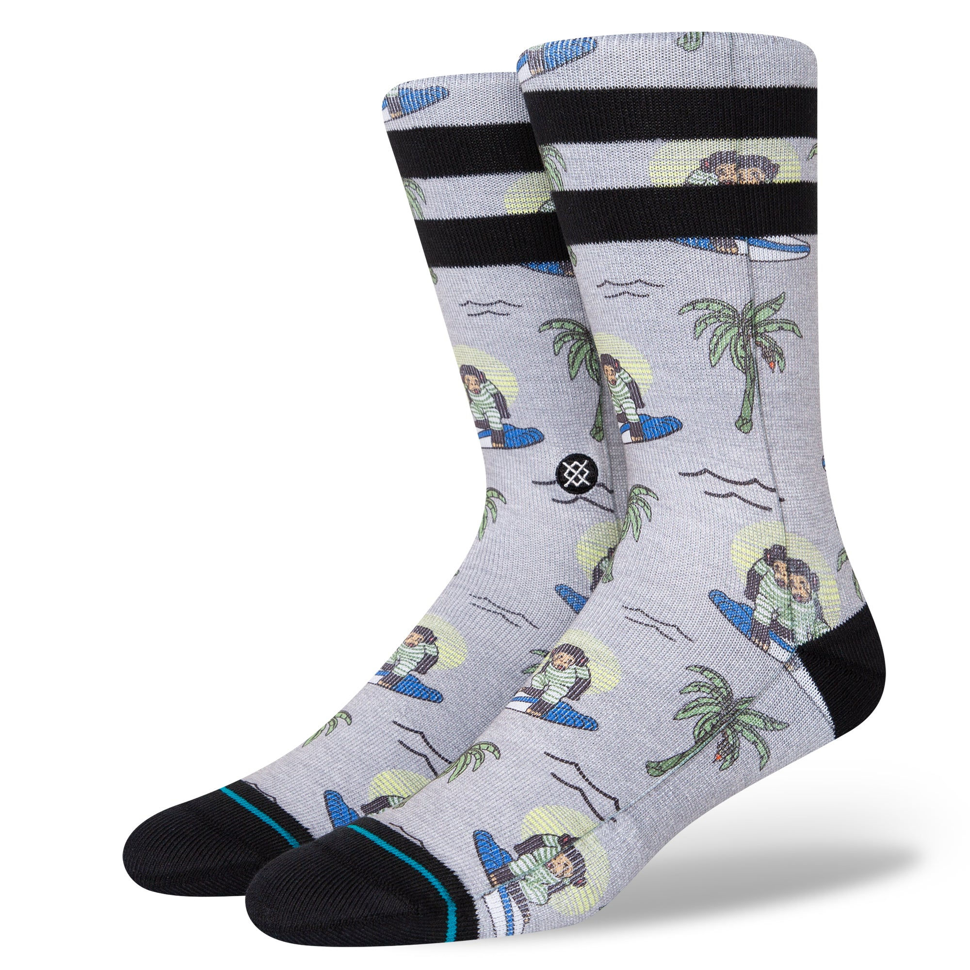 Stance Surfing Monkey Grey Crew