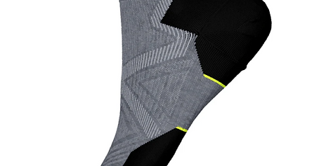 Smartwool Run Targeted Cushion Low Ankle Socks Medium Gray