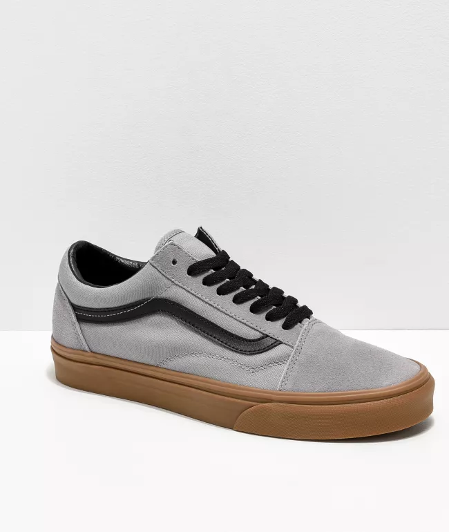 Vans old skool grey gum hotsell
