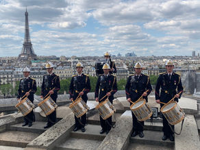 Percussionniste - tambour chez les pompiers de Paris
