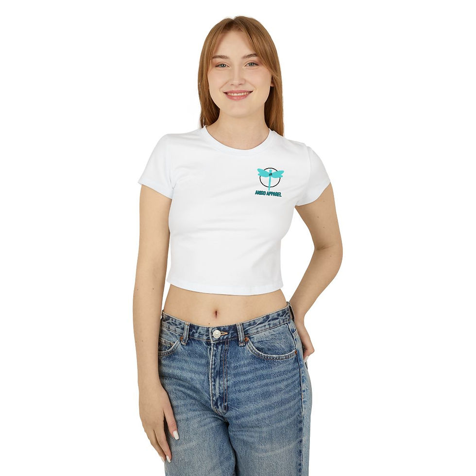 Thumbnail: Logo Branded Adult baby Tee White