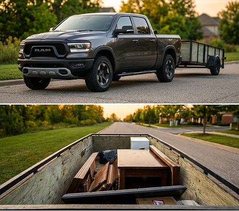 Truck Hauling Junk