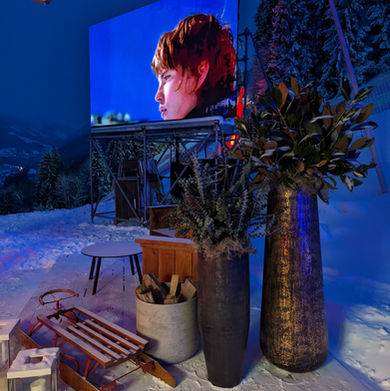 Winter Dekoration im Schnee