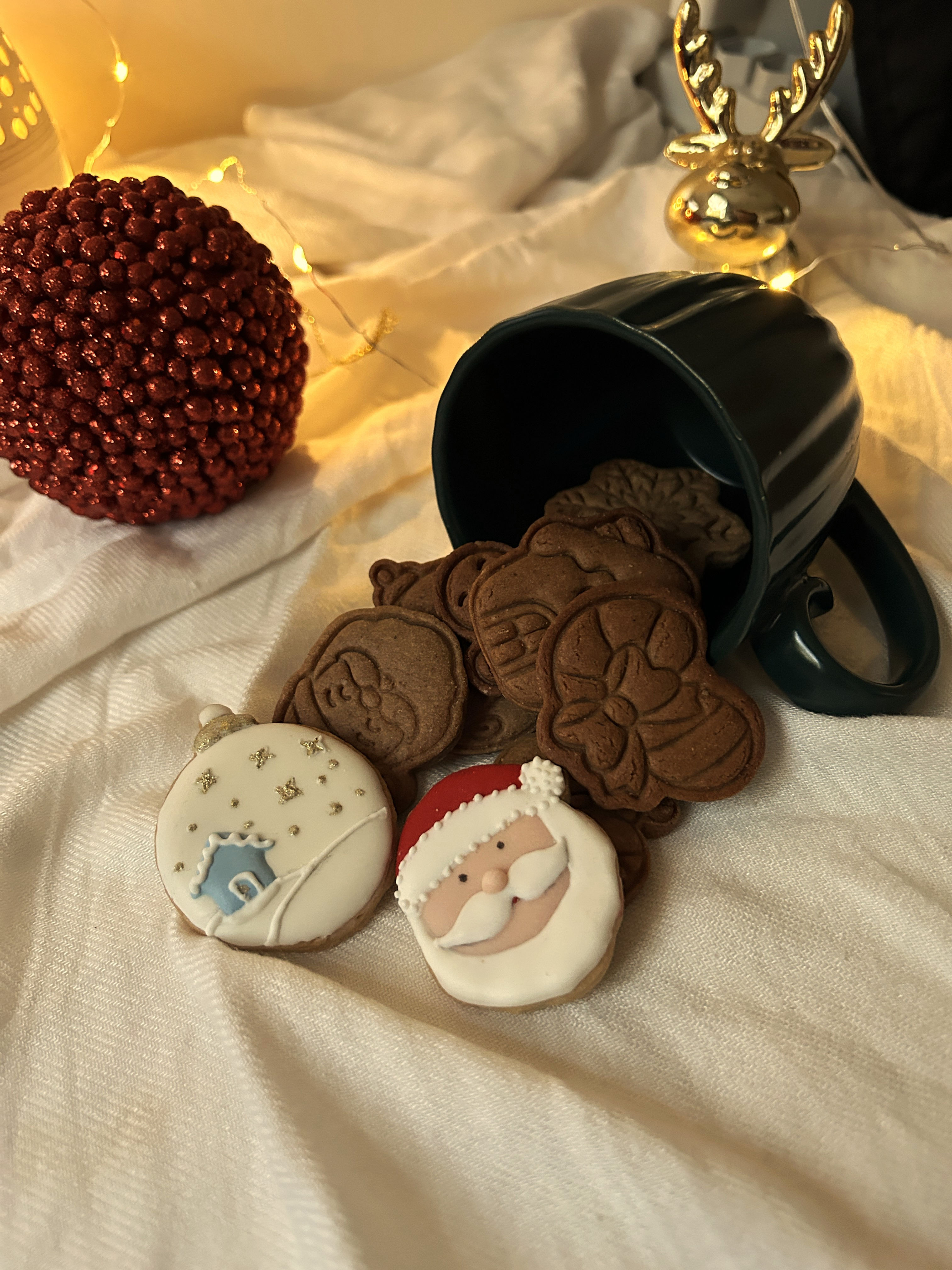 caneca com biscoitos Natal