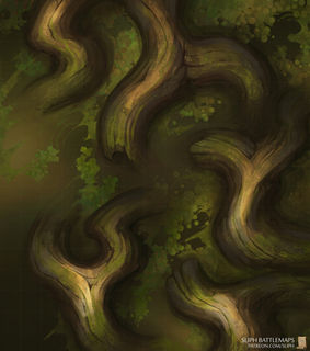 RPG battlemap ttrpg 
 map vtt swamp roots bog