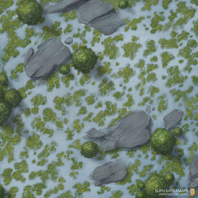 RPG battlemap ttrpg 
 map vtt snow snowy winter spring melting solstice