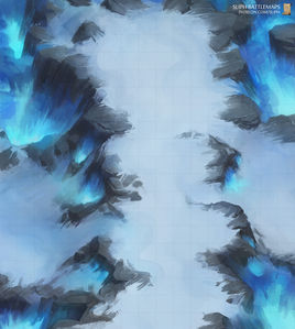 RPG battlemap ttrpg 
 map vtt snow mountain ice icy