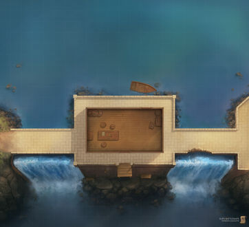 Fortress Battlemap Dnd 5e Dam Lake