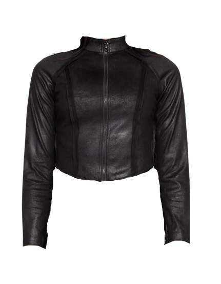 Faux Black Suede Kim Shui, $325