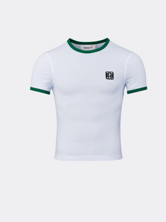 Appliqued T-shirt, white