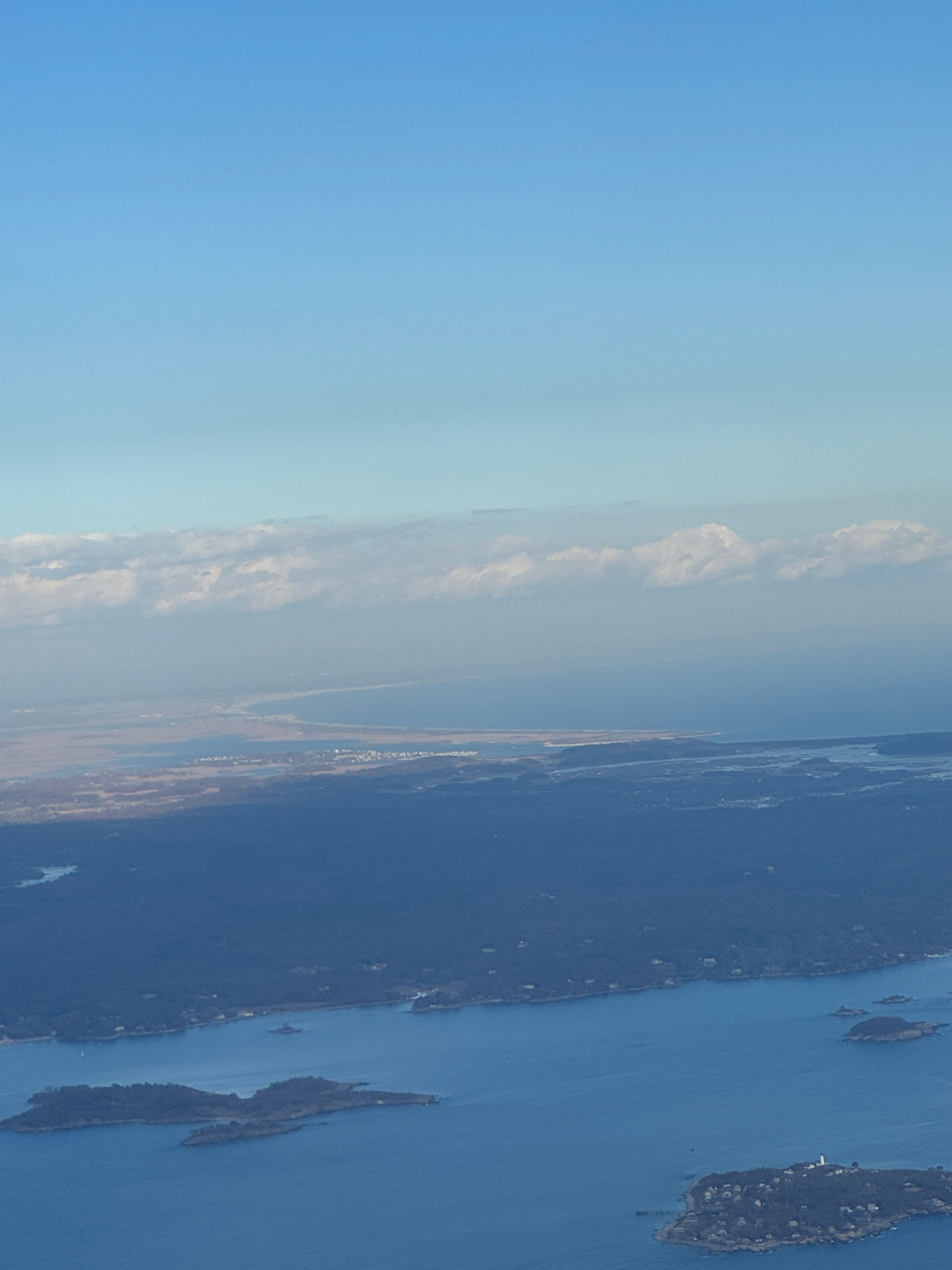 Plane view of Massachusetts overhead