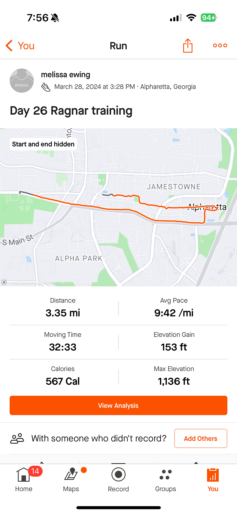 Day 26 Ragnar Training