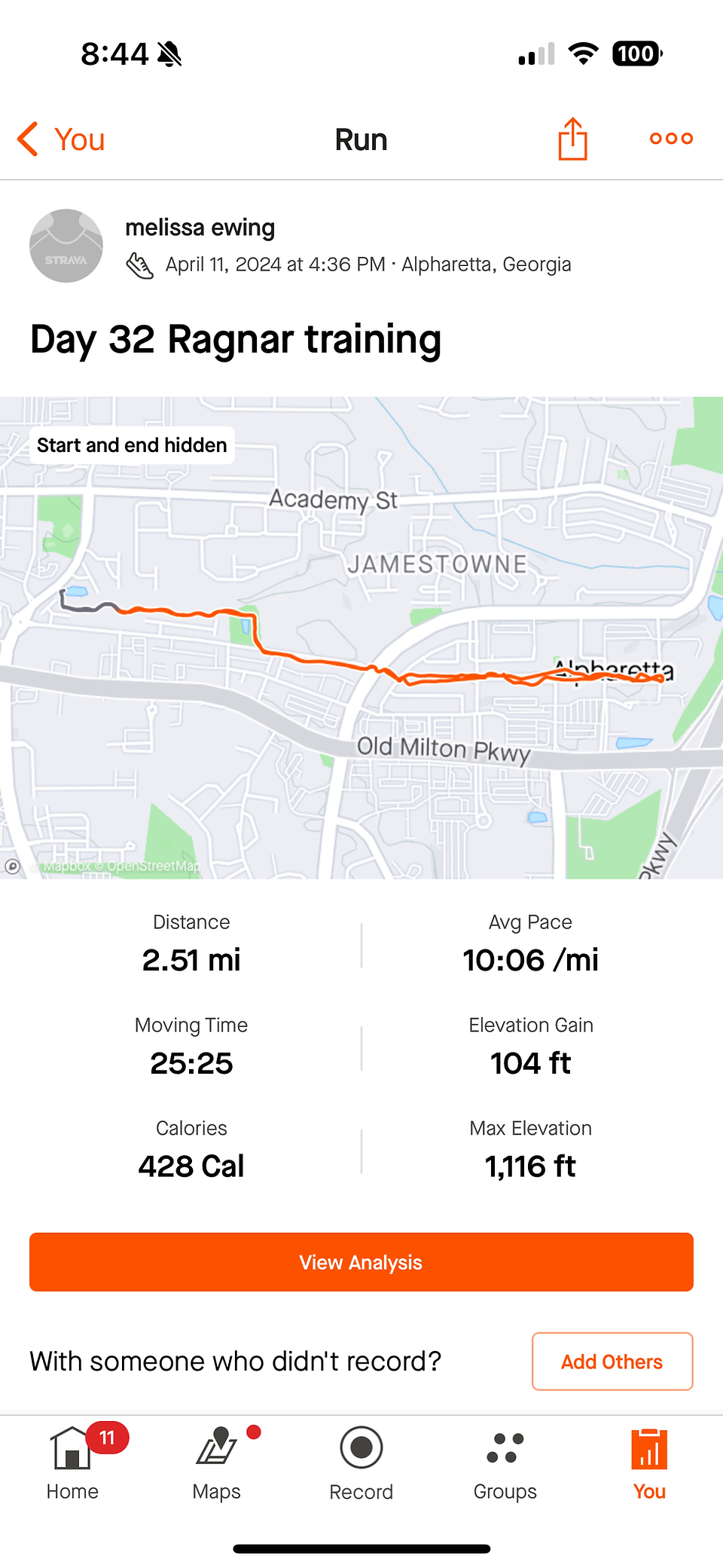 Day 32 Ragnar Race Training
