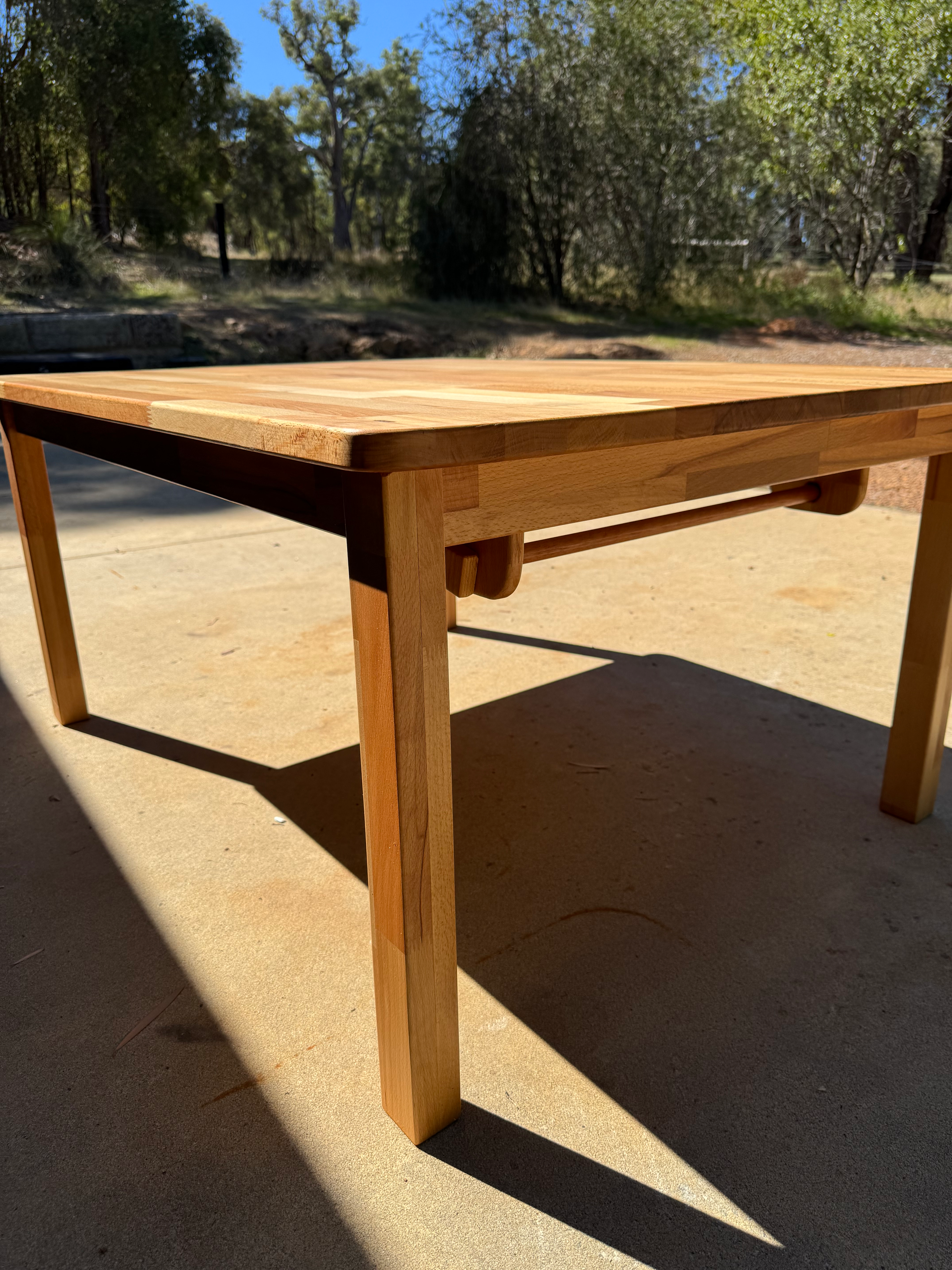 Heirloom Craft Table with Built-In Paper Roll