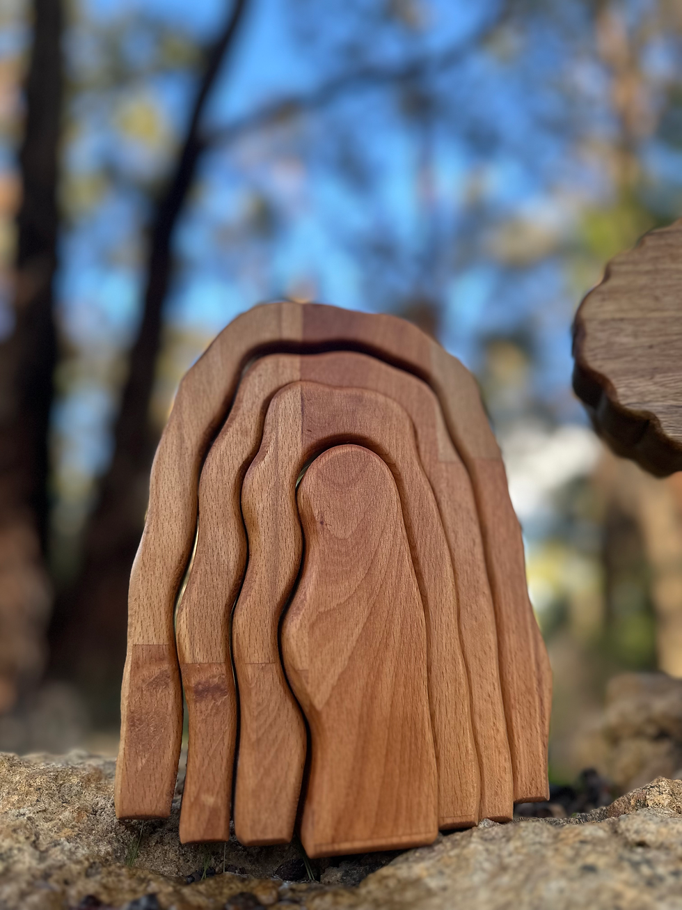 Thumbnail: Montessori Solid Timber Stacking Arch