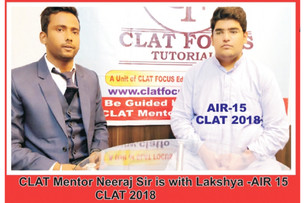 CLAT FOCUS Toppers with Neeraj sir