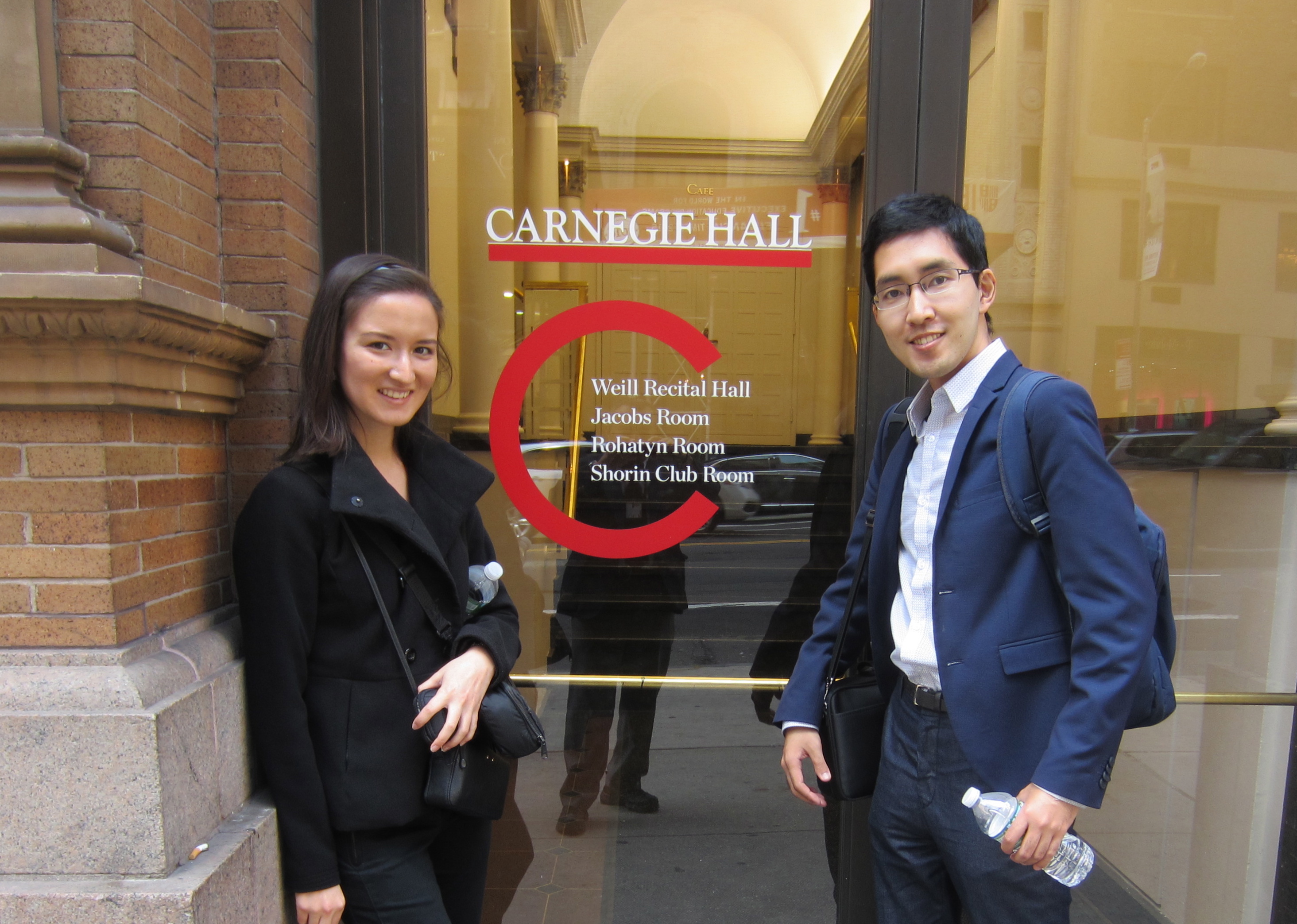 We are here at Carnegie Hall!