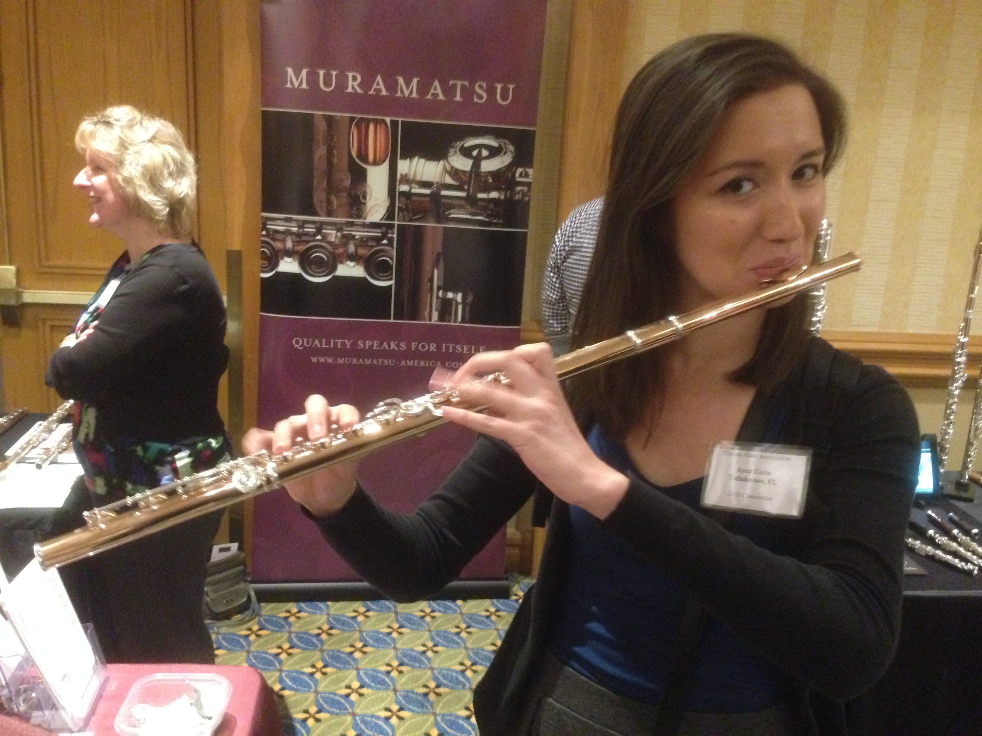 Trying out some flutes and drooling