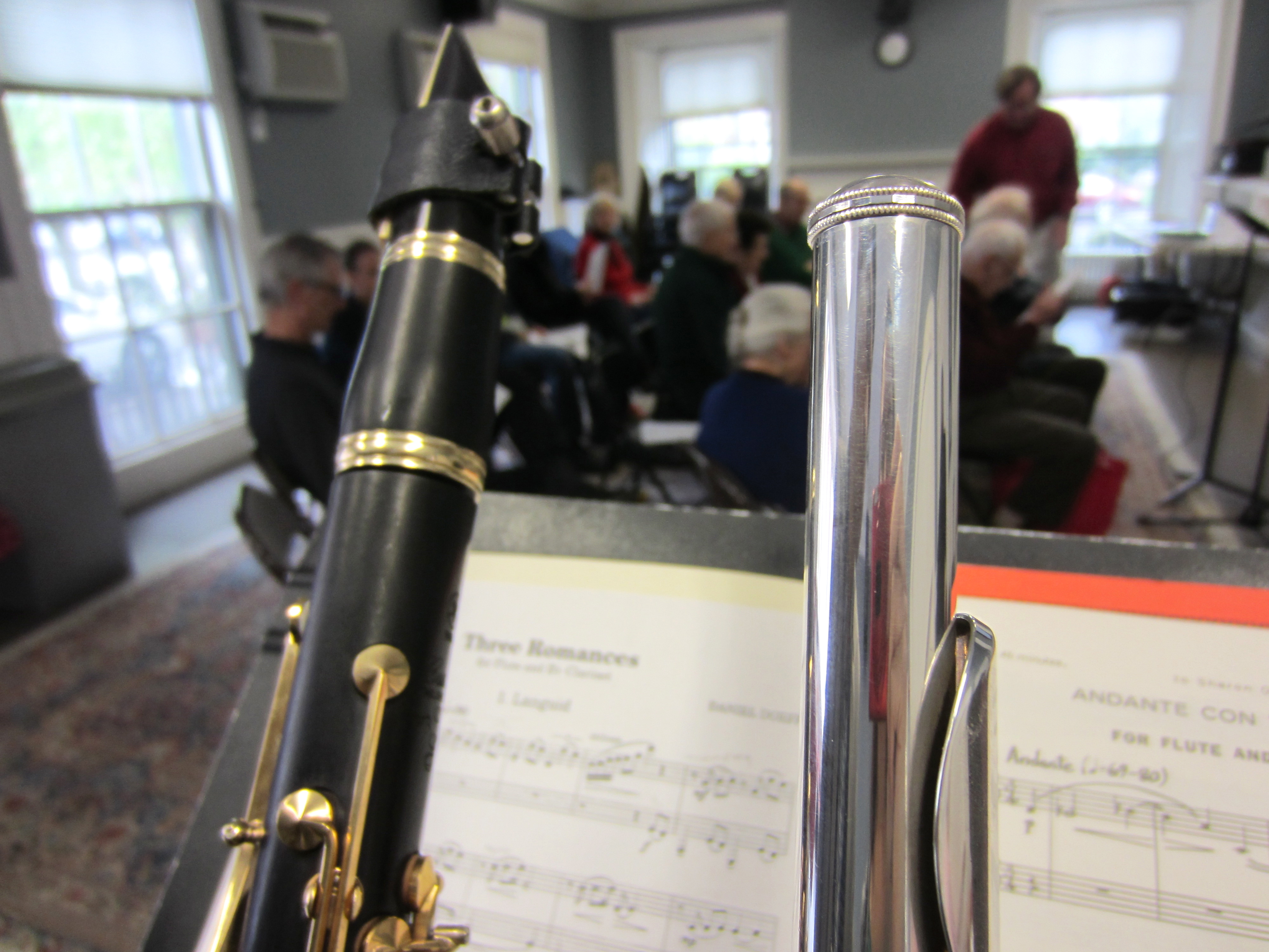 Pre-concert photo at Longy