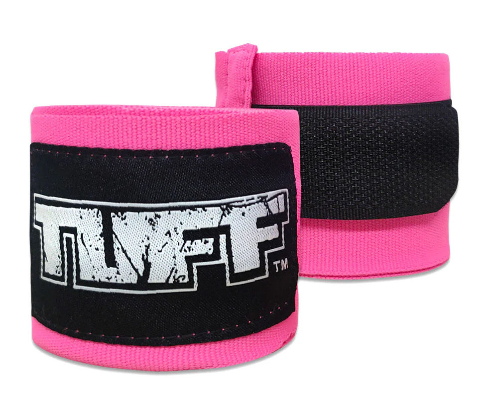 TUFF  Hand Wraps Elastic Cotton Pink HW01-PNK