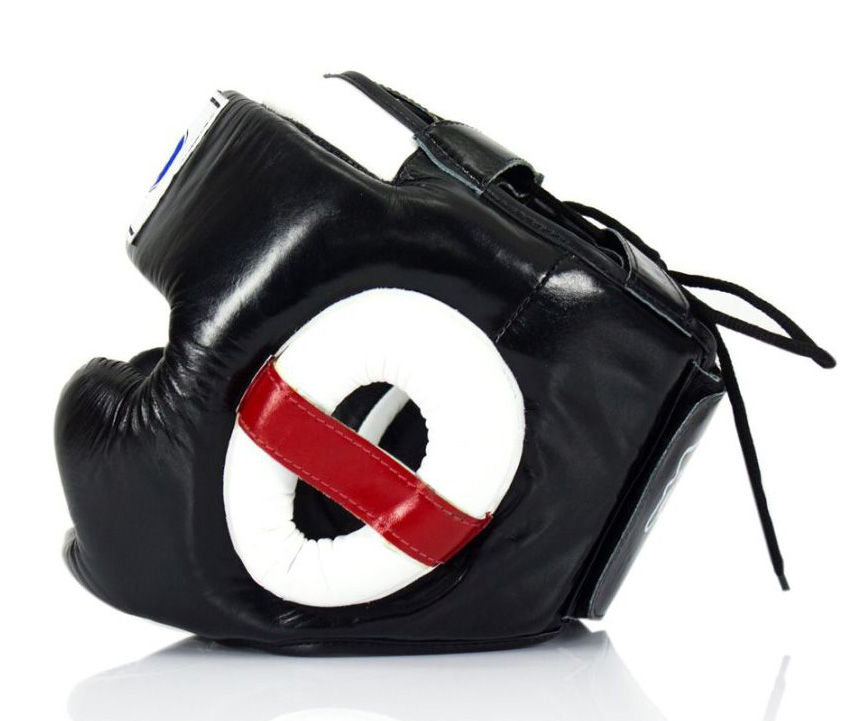 Thumbnail: HG10 Fairtex Super Sparring Headguard Lace-Up Black color