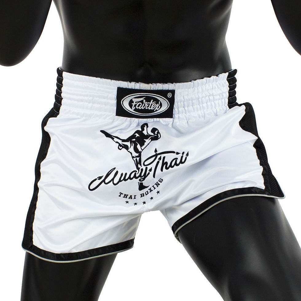 תמונה ממוזערת: BS1707 Fairtex Muay Thai Shorts White color