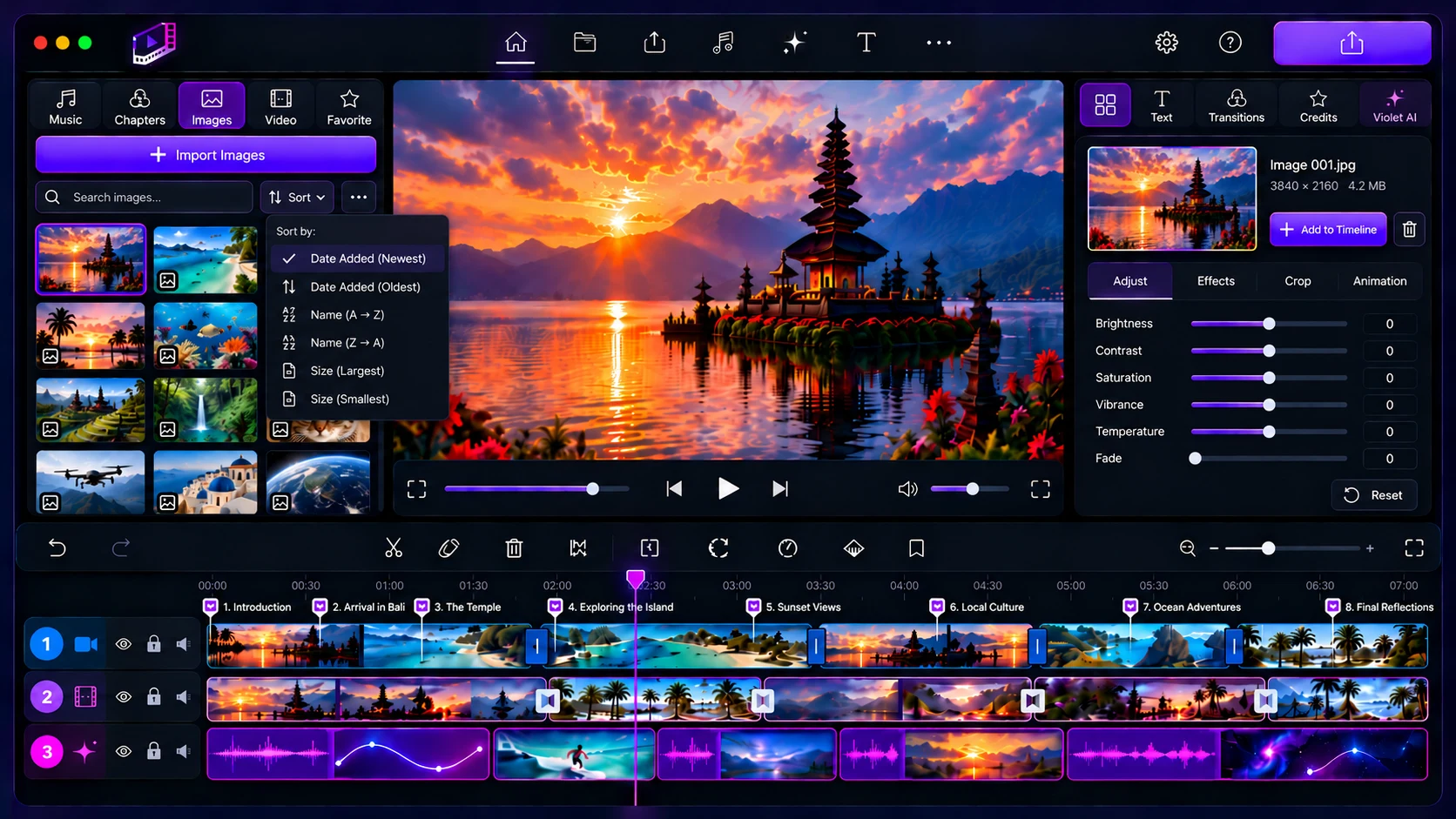 Futuristic Neon Video Editor Interface(1)