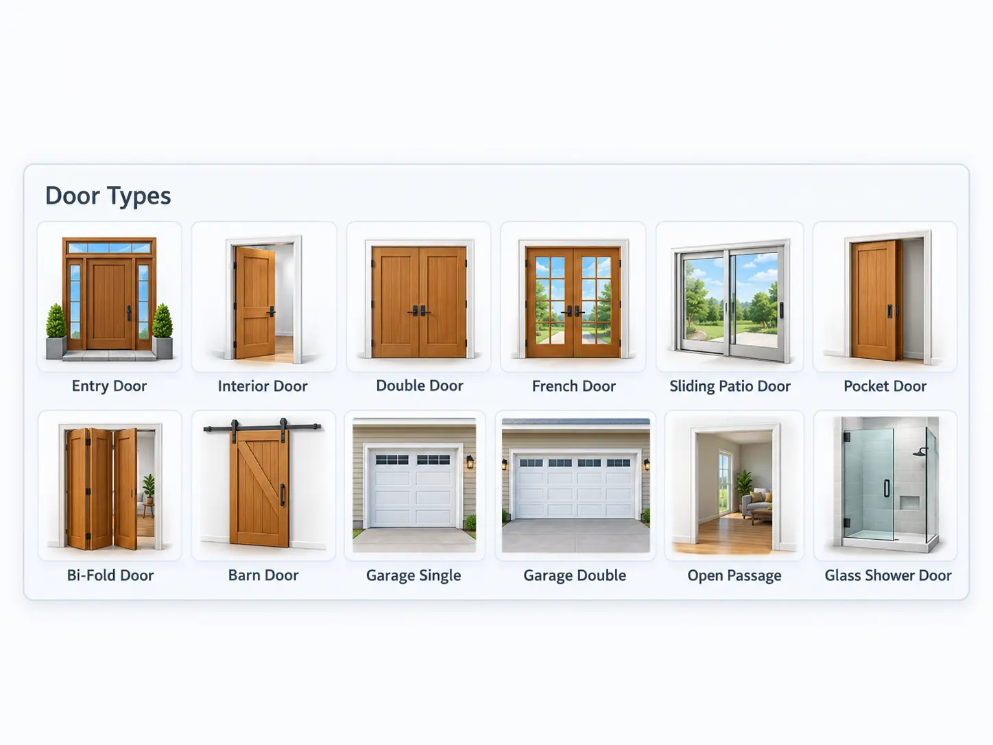 DashViolet Door Types Icon Grid