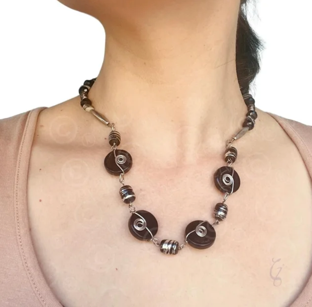 Vinyl Disk Necklace