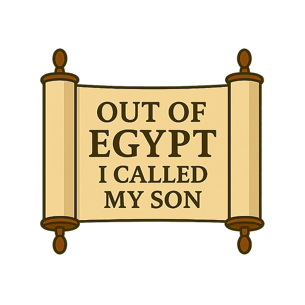 Logo Scroll Only Out of Egypt I Called My Son.png