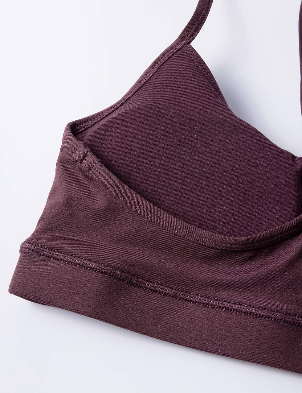 Thumbnail: Y Back Womens Sports Bra - Padded Racerback Spaghetti Thin Strap Low Impact Work