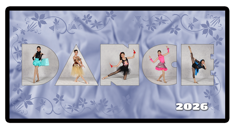 DANCE Poster Blue Framed