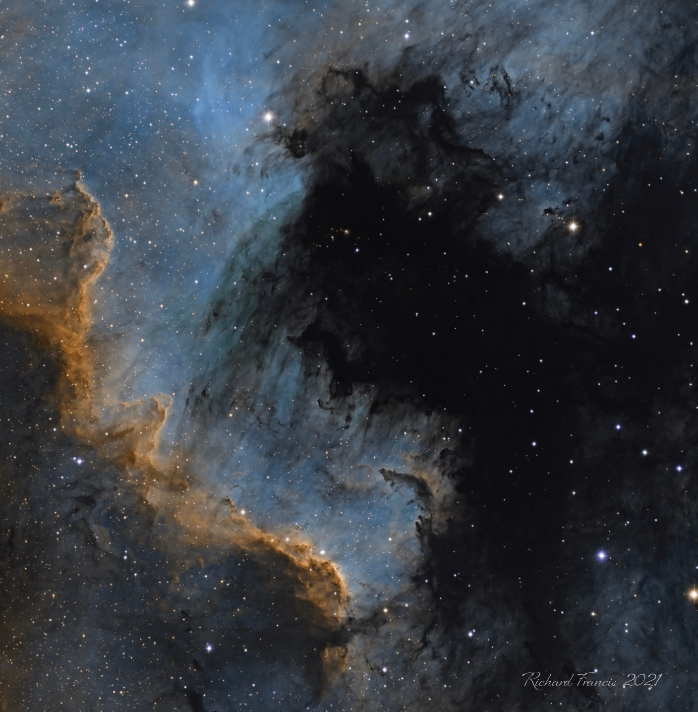 NGC7000 Cygnus Wall deep-sky image.