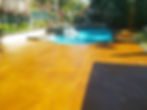 Exterior countertop and concrete ove