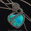 Thumbnail: Copper Wire Wrap Heart Triplet Opal Gemstone Pendant Necklace