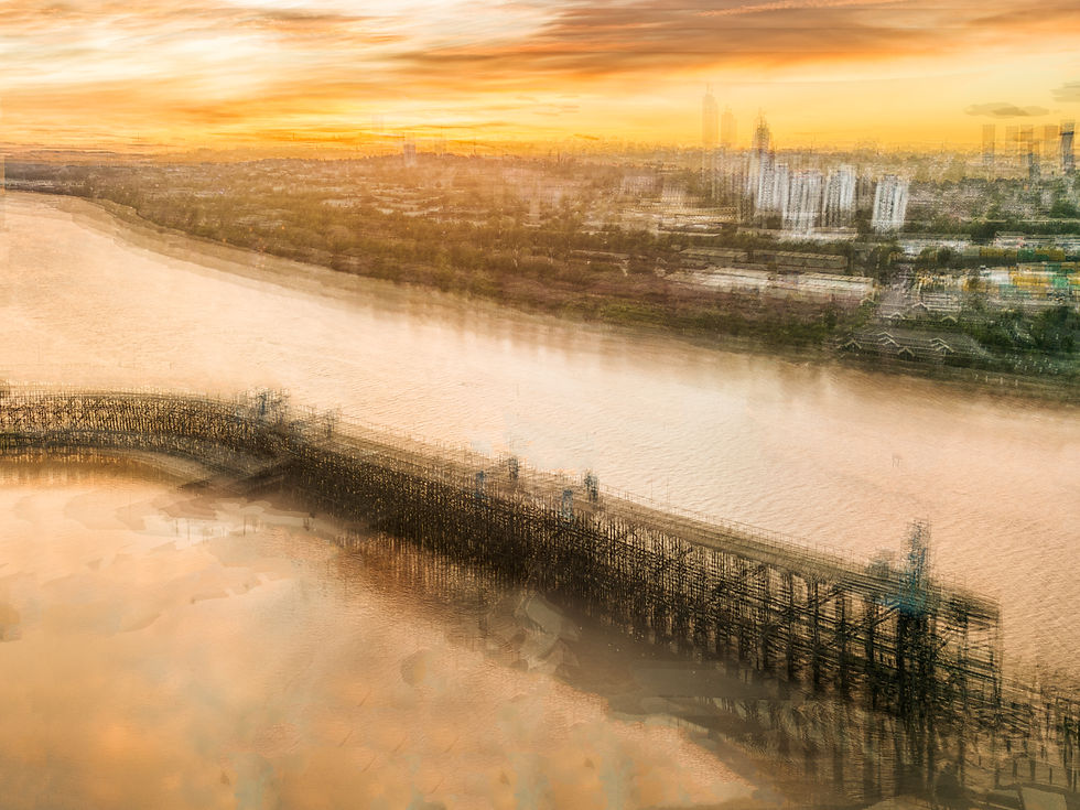 A Fine Art image of a Sunset over Dunston Staithes