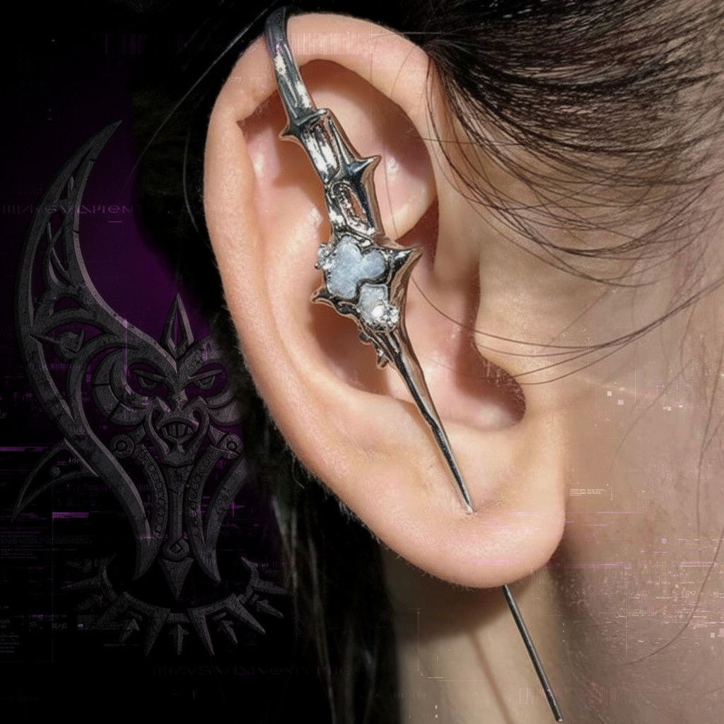 Y2K Star Hanging Bridge Ear Cuff