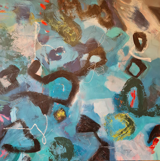 Blue mountains | Mixed Media