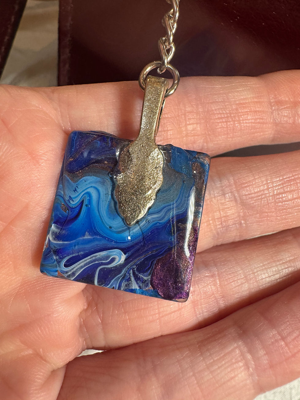 Thumbnail: Unique Purse Charm / Key Chain -Clouds