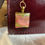 Thumbnail: Unique Purse Charm / Key Chain - Pink & Green