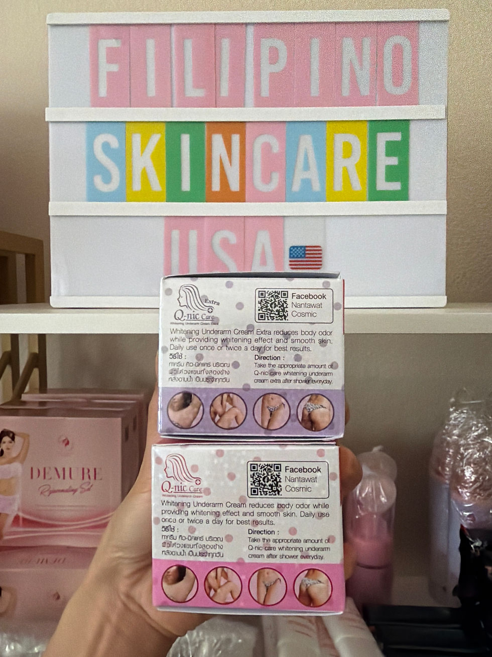 Thumbnail: Q- nic Care Whitening Underarm Cream - 15g ( From Thailand )  