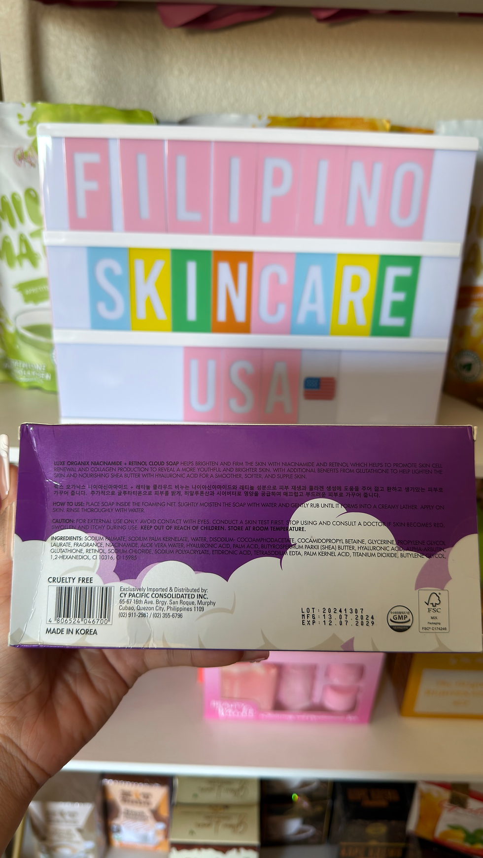 Thumbnail: Luxe Organix Niacinamide + RETINOL Cloud Soap Pack - (3 x 80g )