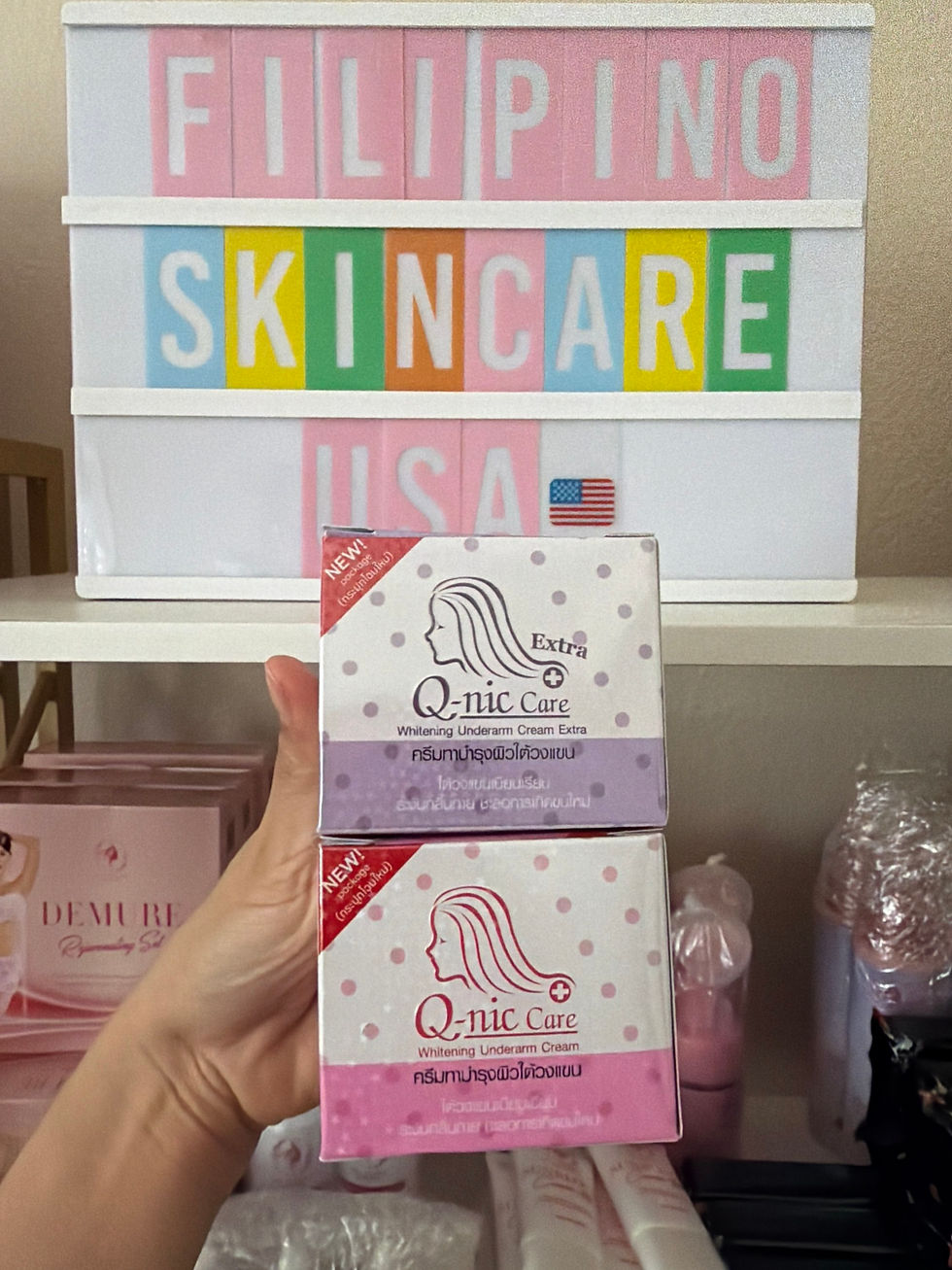 Thumbnail: Q- nic Care Whitening Underarm Cream - 15g ( From Thailand )  